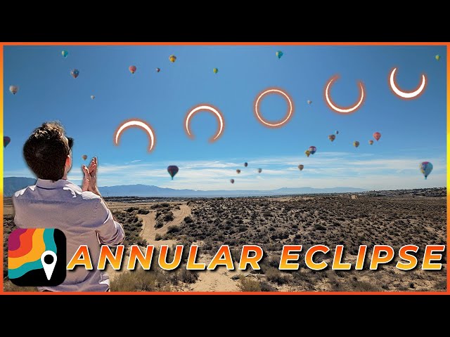 Viewing the "Ring of Fire" Eclipse from a Hot Air Balloon!