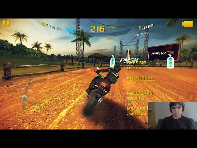 Motorcycle racing in Asphalt 8