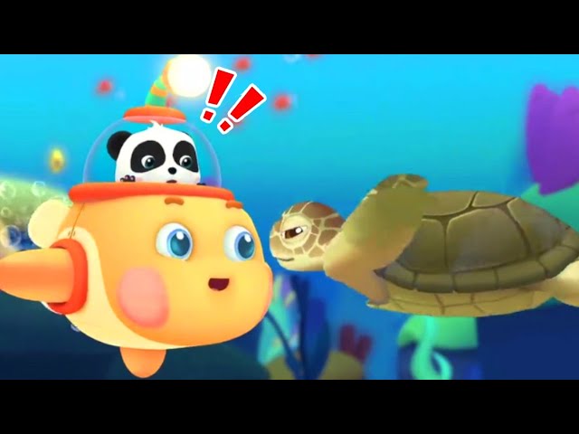 Little Panda's Magic Science Station #5 - Learn About Jellyfish and Sea Turtles - Babybus Games