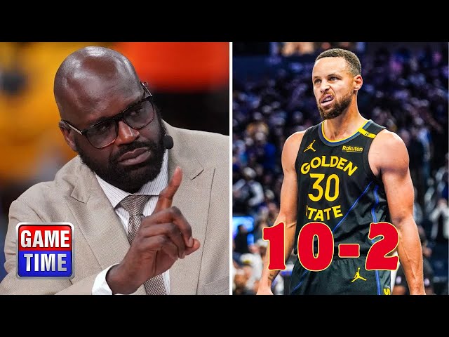 NBA Gametime | "Warriors has DNA Champions under Steve Kerr" - Shaq breaks Steph's Dubs: 10-2 record