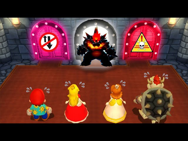 Mario Party 9 Minigames - Mario Vs Peach Vs Daisy Vs Dry Bowser (Master Difficulty)