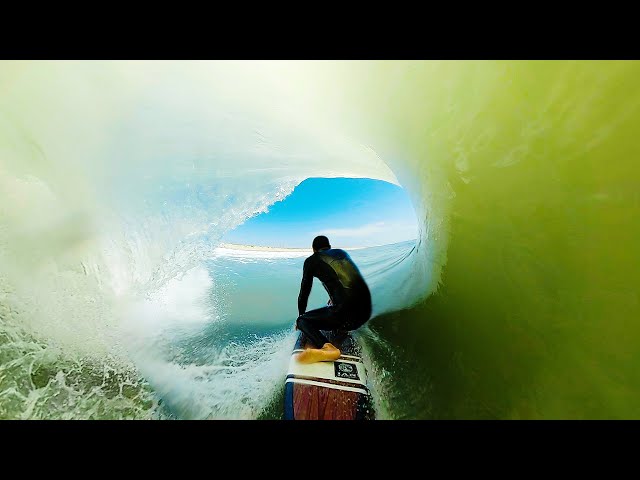 360 view SURFING in PERFECT WAVE  |  GoPro MAX