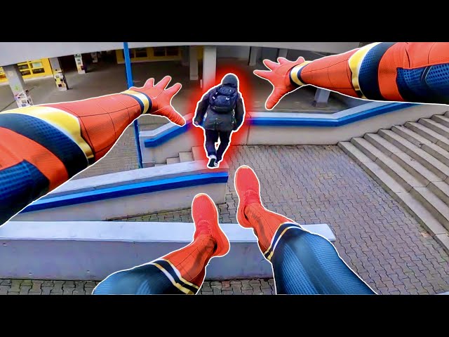 SPIDERMAN Parkour POV - Real Life Action (TOP 5 Spider-Man Suits)