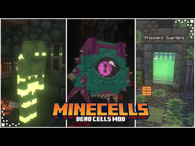 Mine Cells - Dead Cells Mod (Minecraft Mod Showcase) | New Dimension, Deadly Mobs & Exploration Mod