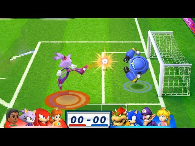 Mario & Sonic At The London 2012 Olympic Games Football #110 With Daisy, Knuckles, Blaze, Mii