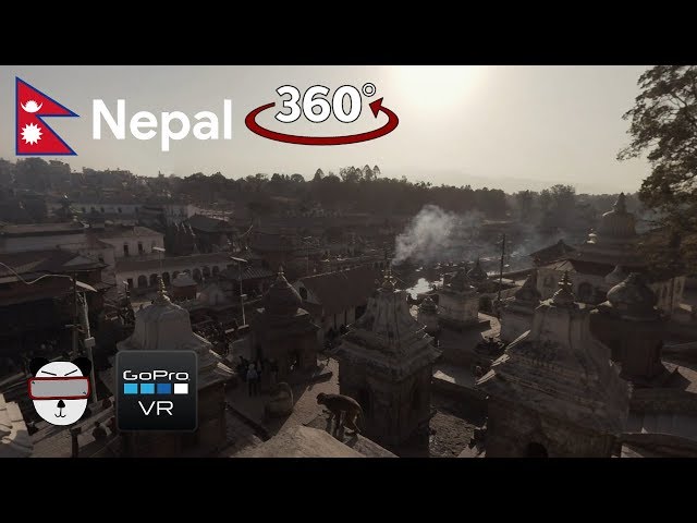 🌍 360° Pashupatinath Temple | Kathmandu, Nepal 🇳🇵【GoPro VR Travel | 360 Video】