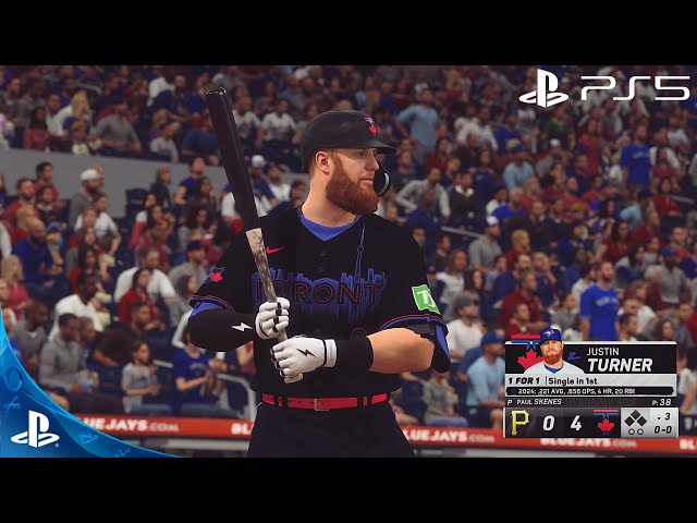 MLB The Show 24! - Blue Jays new City Connect uniforms Toronto Blue Jays Vs Pittsburgh Pirates  (4K)