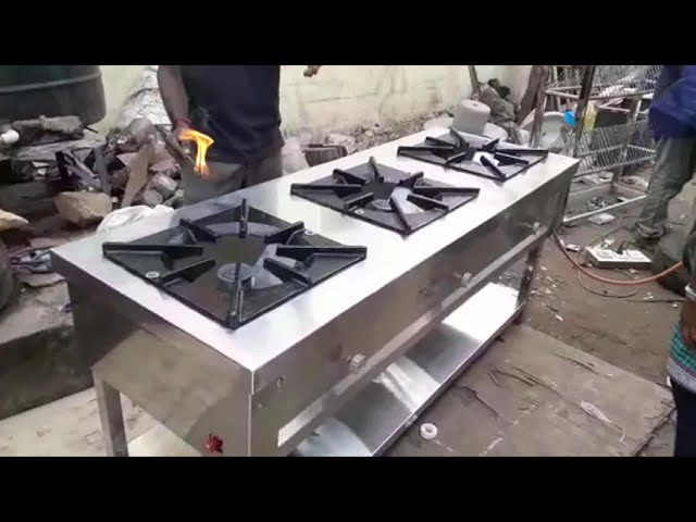 Commercial Three Burner Range