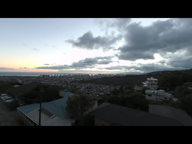 3D VR180 Scenic Sunset over Honolulu, Hawaii Oculus SBS Cardboard Vive VuzeXR