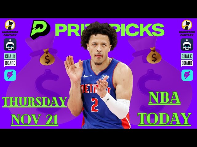 (13-5 RUN!) NBA PRIZEPICKS TODAY | Thursday November 21 2024 | BEST BETS + PLAYER PROPS