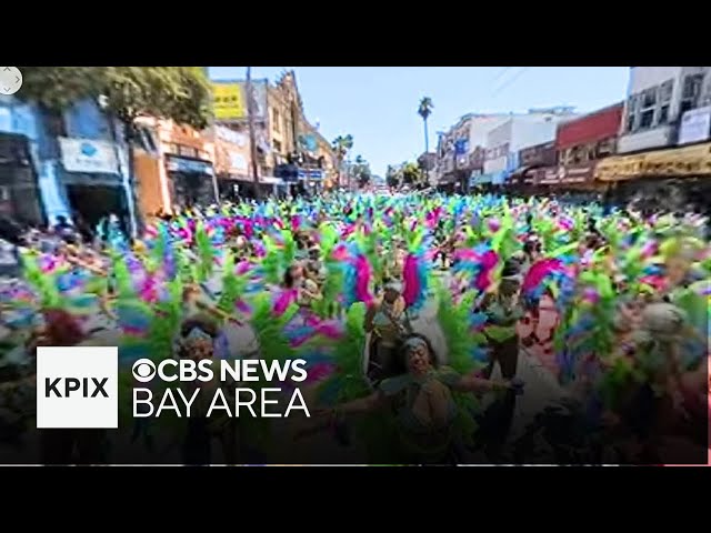 360 VIDEO Carnaval SF 2024: Dancers, floats and fun