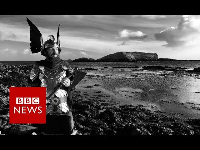 Up Helly Aa: Bike-riding Vikings (360 video)- BBC News