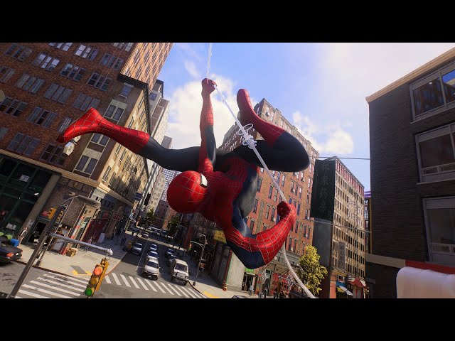 10 minutes and 40 seconds of Pro Web Swinging In Spider-man 2 (Level 1 Swing Assist)