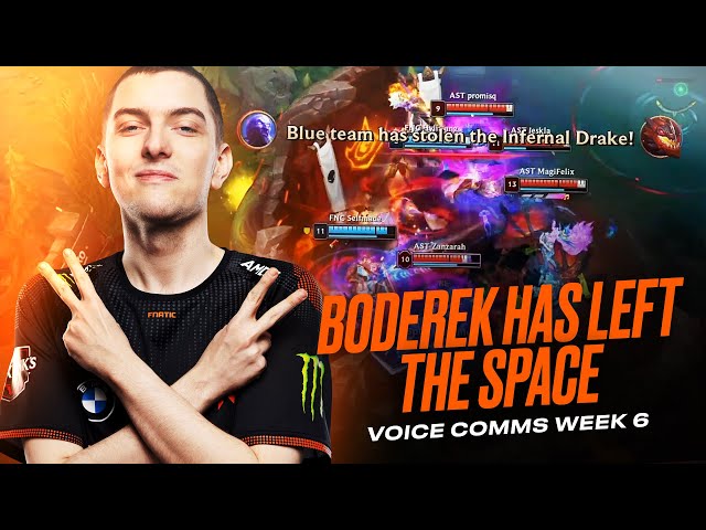 BODEREK HAS LEFT THE SPACE | Fnatic Voice Comms - LEC Spring (Week 6)