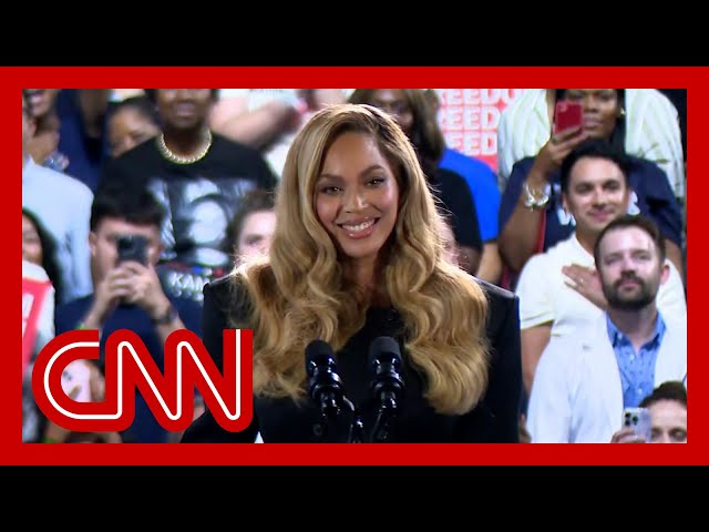 Hear what Beyoncé told voters at a Kamala Harris rally