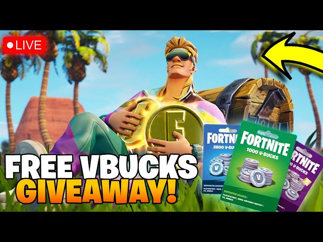 🔴FREE 20,000 VBUCKS FORTNITE GIVEAWAY STREAM🤑 + GIFT CARD GIVEAWAY (FORTNITE V-BUCKS GIVEAWAY LIVE)