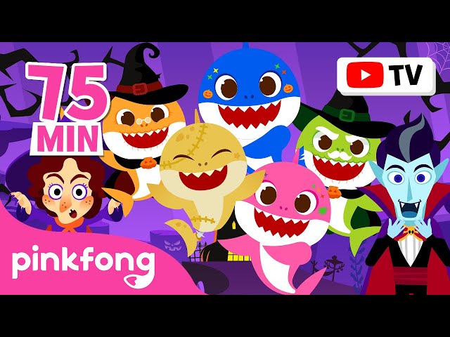 [Best of the Best] Halloween NEW Spooky Cartoons for Kids | 2024 Zombies Sharks | Official Pinkfong