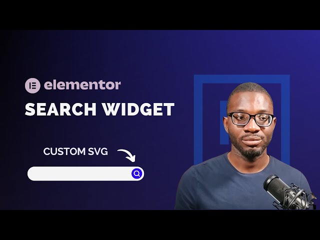 Add your Custom SVG Icon to Elementor Search Widget