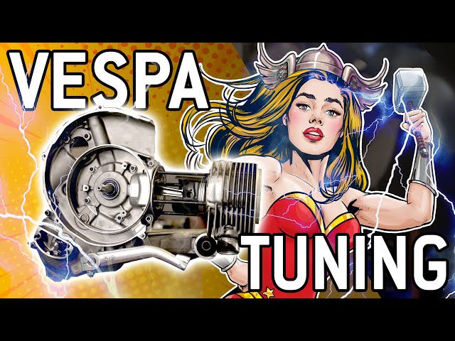 VESPA Engine Tuning | 27hp update Vespa Rally 200 with Quattrini 244