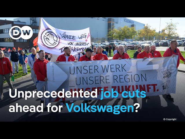 Anger and concern among Volkswagen workers rise as potential plant closures loom | DW News