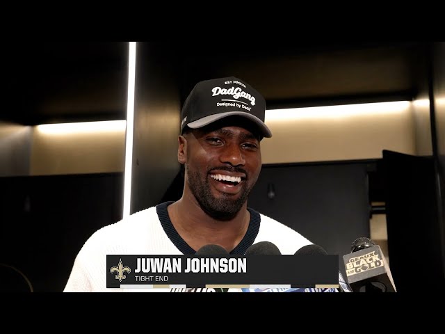 Juwan Johnson on Finishing Strong | Saints-Browns Postgame | 2024 NFL Week 11