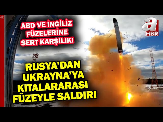 Rusya'dan bir ilk: Ukrayna'nın saldırılarına kıtalararası füzeyle karşılık verildi!