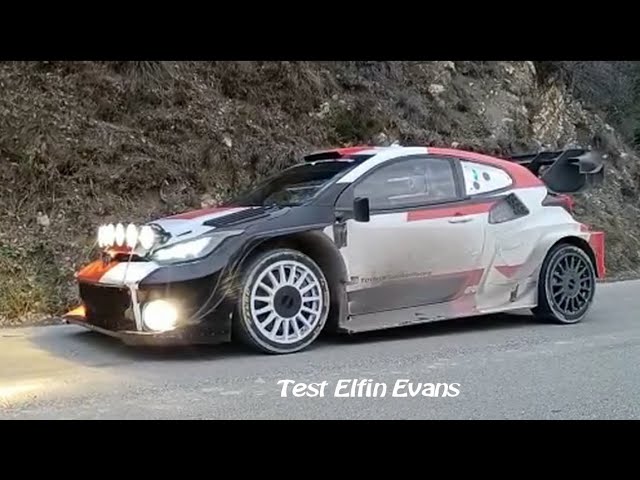 Test Toyota Yaris Rally1 Elfin Evans Rallye Monte Carlo