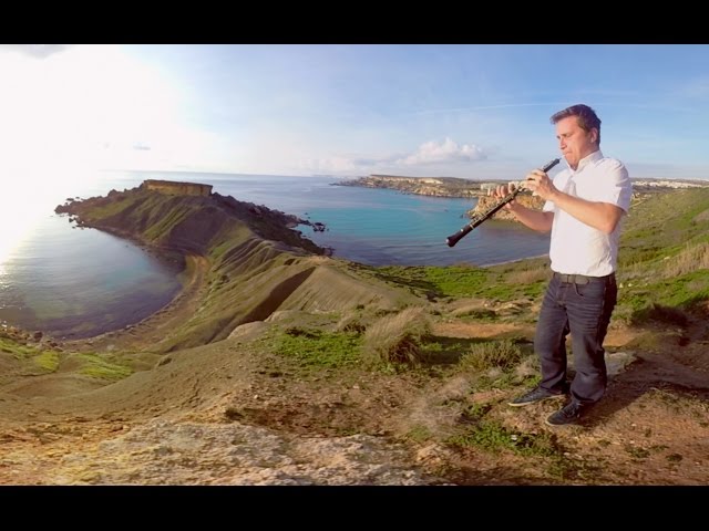 360 video * May It Be - Enya I oboe Cover by Toms Abelis