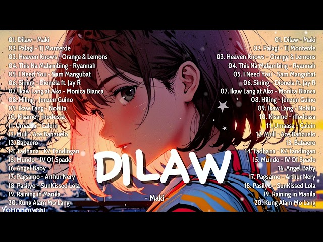 Best OPM Tagalog Love Songs 💗 Dilaw - Maki, Palagi - TJ Monterde 💗New OPM Songs 2024