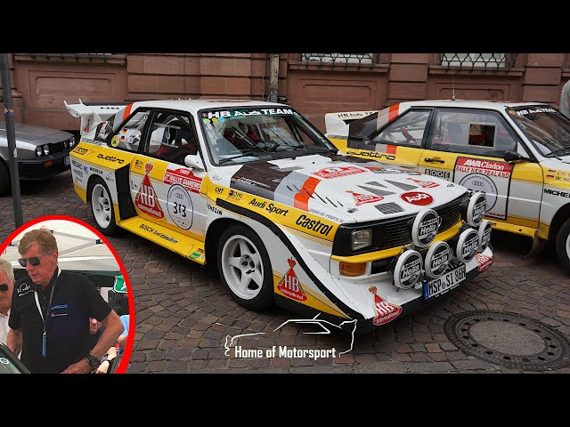 Walter Röhrl at the Heidelberg Historic 2024 I Audi Quattro S1 E2, Ford RS 200, Lancia Stratos, ...