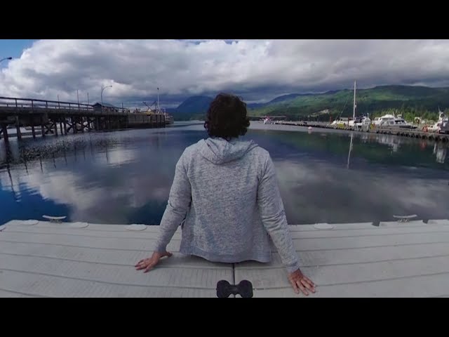 Blue Skies & BiPlanes | Sechelt Inlet Lighthouse (5K UHD 3D 360°)