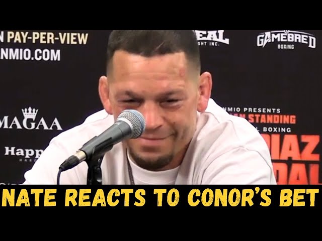 Nate Diaz REACTS To Conor McGregor Betting 500k on Him To Beat Jorge Masvidal In Boxing...