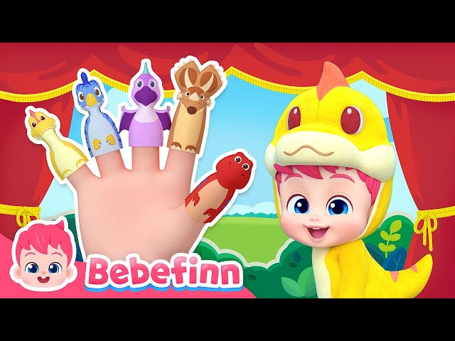 Dino Finger Family 🦖🖐| EP120 | Bebefinn Nursery Rhymes for Kids