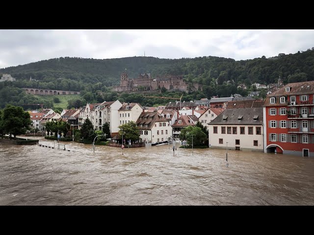 Floods in Germany: roads, streets were flooded, the railway was paralyzed