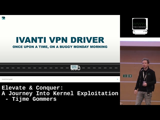 Elevate & Conquer: A Journey Into Kernel Exploitation - Tijme Gommers