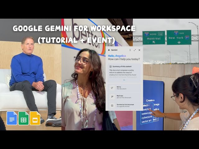 HOW TO USE GEMINI AI WITH GOOGLE WORKSPACE | Pier 57 EVENT in NYC: Roadtrip, Mark Cuban & tutorial!