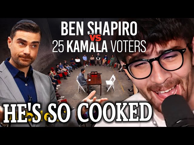 Ben Shapiro Vs. 25 Kamala Harris Voters | Hasanabi Reacts to Jubilee