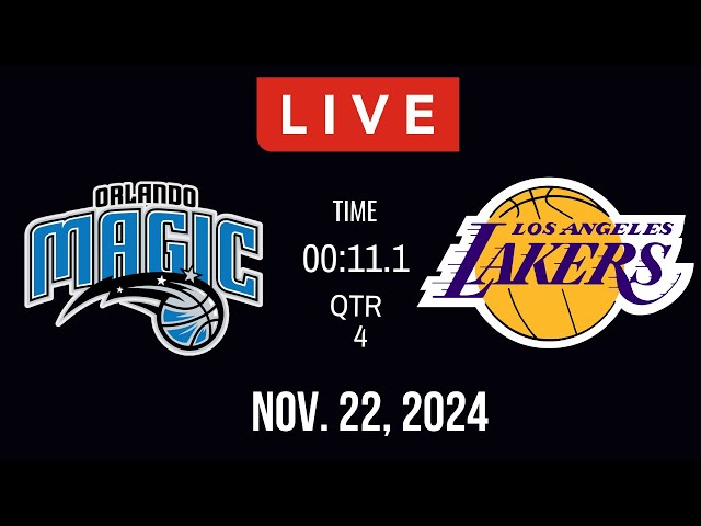 LIVE TODAY! MAGIC VS LAKERS NBA REGULAR SEASON NBA 2K25 4TH QUARTER GAMEPLAY NOVEMBER 22, 2024