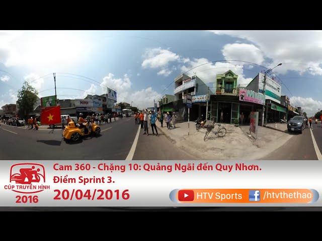 Cúp truyền hình 2016 | Cam 360 | Chặng 10: TP. Quảng Ngãi đến TP. Quy Nhơn | 20/04/2016