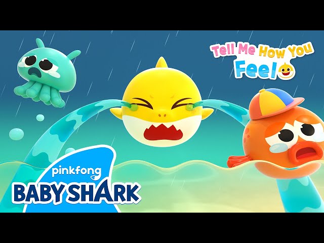 [😭NEW] Drip, Drip Rain Drop Tears! | Tell Me How You Feel | Baby Shark Story | Baby Shark Official