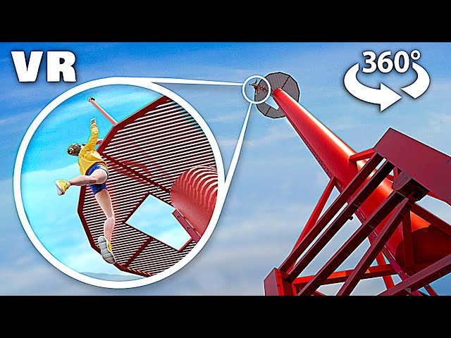 360° VR - THE TALLEST TOWER, Try to Survive!