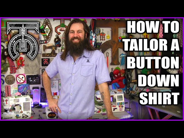 How to Tailor a Button Down Shirt - Beginner Level Sewing Tutorial - Tock Custom