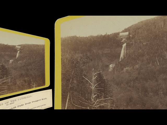 Laurel House atop Kaaterskill Falls, Catskills ~1866 (VR 3D still-image)