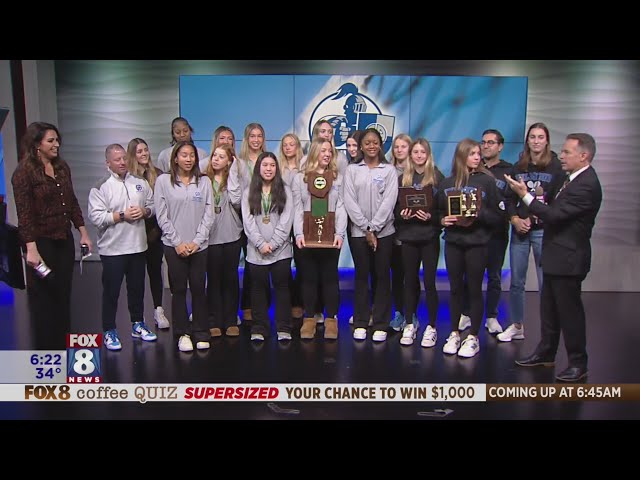 Gilmour Academy State Champions visit Fox 8 News in the Morning