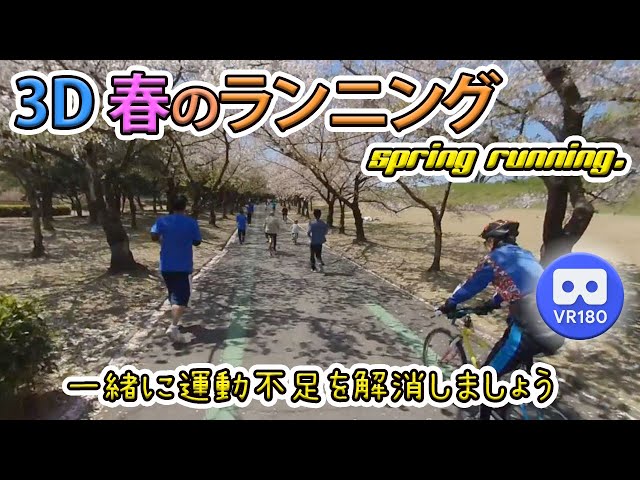 【3Dの冒険】立体・バーチャルランニング!!!  運動不足を解消しましょう/ 3D VR Running, Let's exercise together! [VR180]