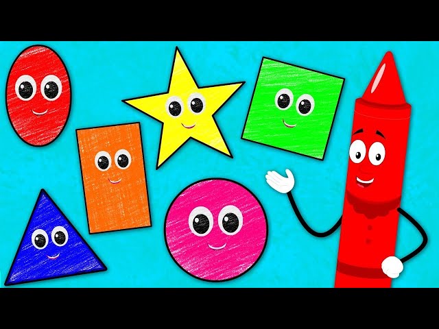 Shape Song + More Learning Videos & Nursery Rhymes for Babies