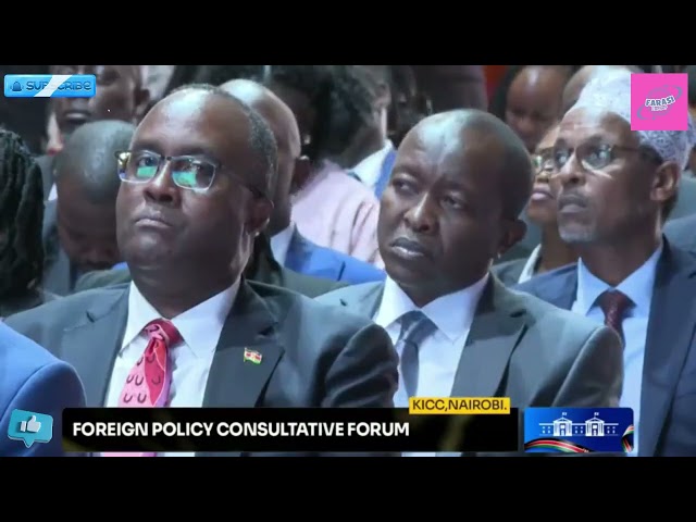 Principal Secretary Doctor Abraham Koriri Singoei speech during foreign policy consultative forum