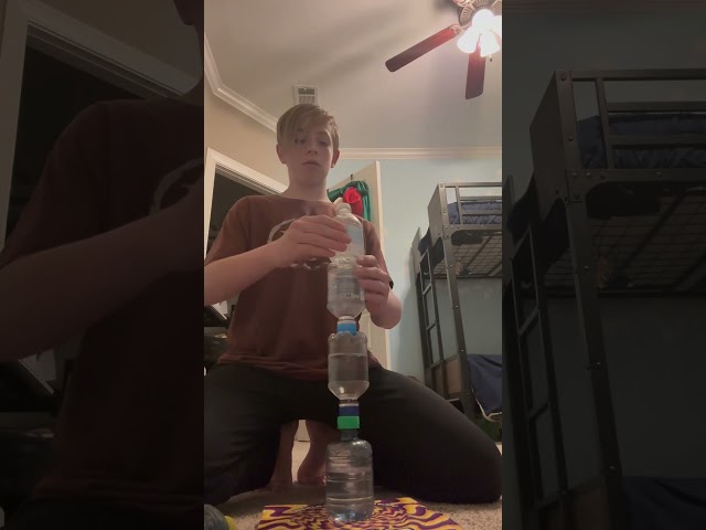 My best bottle flip! (5 tower dice sandwich)