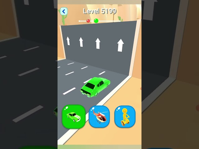 Shape Shifting 2 GAMEPLAY Level No -5199 Walkthrough - New Update Car Racing #Shorts #ShapeShifting