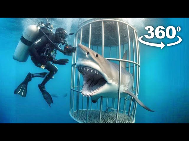 Terrifying Shark Cage VR: A Jumpscare 360 Video Experience